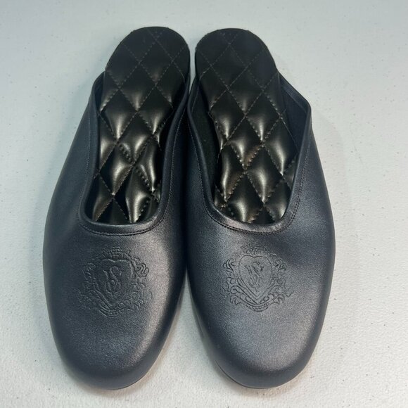 Victoria's Secret Slip On Flat Navy Blue Loafers Size Medium NIB House Shoes - Picture 4 of 10